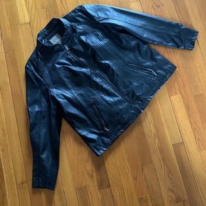 Faux leather jacket